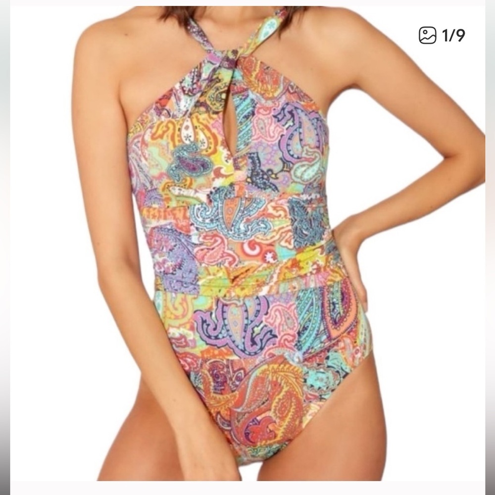 Bleu Rod Beattie One Piece Swimsuit Size 6. 1333 - Picture 1 of 8